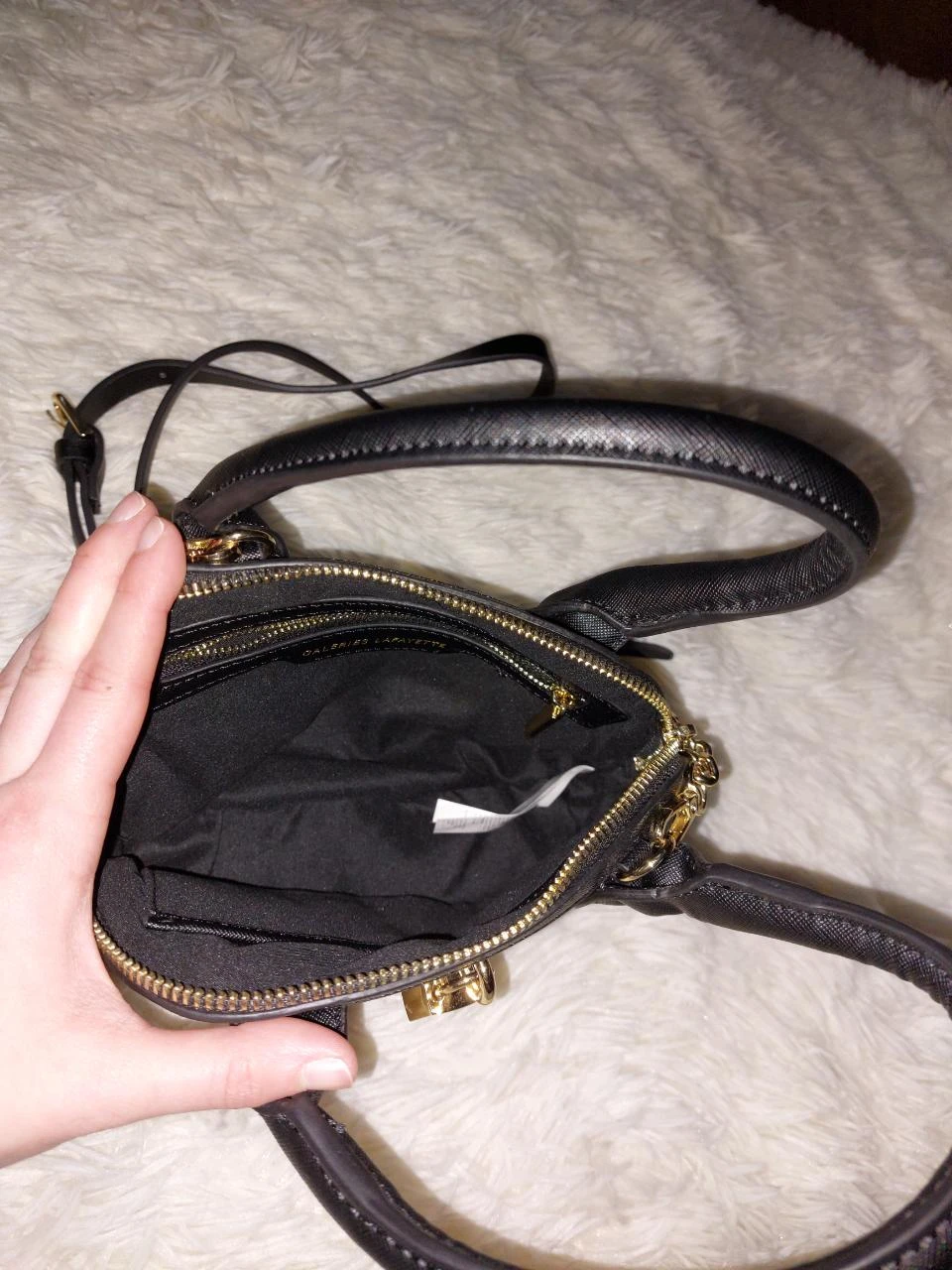 Sac à main Galeries Lafayette noir H14xl20 cm - Neuf – photo 7